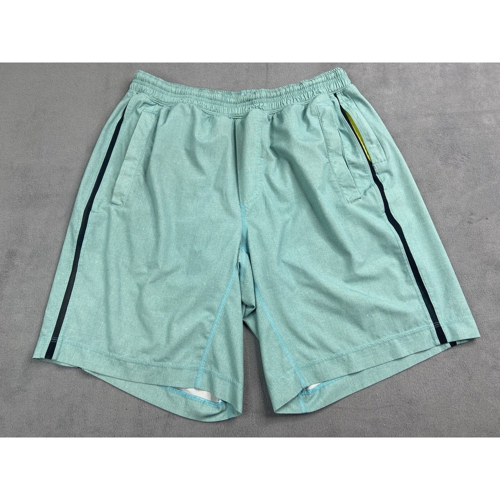 Lululemon Shorts Pace Breaker‎ Men Large Artic Blue  9" Lined Run Gym Active